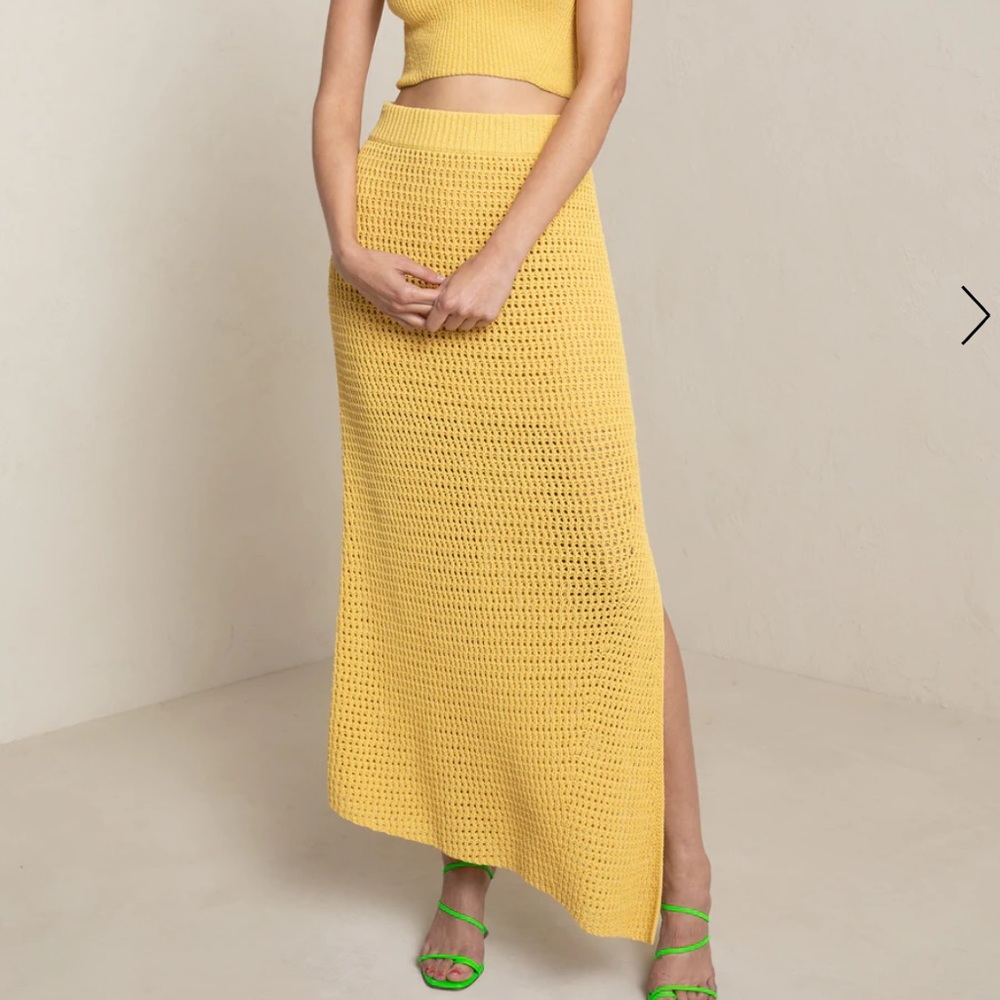 Caleb Crochet Skirt in Sunray XS